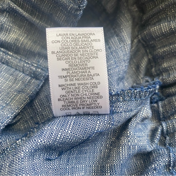 Derek Lam For Design Nation Hooded Short Sleeve Chambray Jacket - Picture 8 of 9